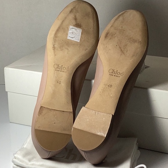 CHLOE
Lauren Scalloped Leather Ballet Flats - Picture 14 of 14